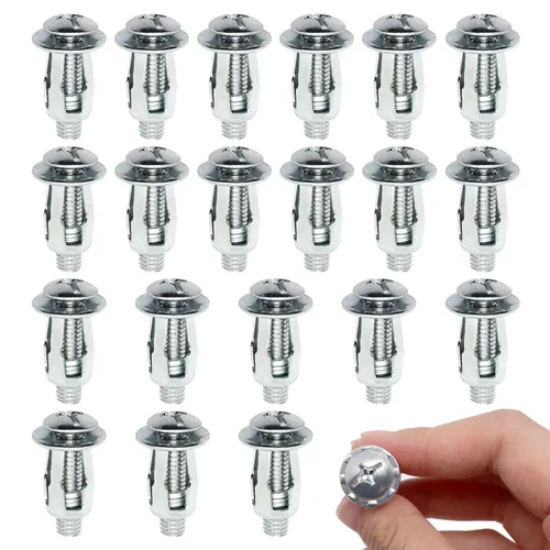 Miniatura 11 de Anclajes de Pared Huecos con Tornillos de Servicio Pesado, Pernos Molly de Acero al Carbono Galvanizado en Zinc Anclajes de Pared para Paneles