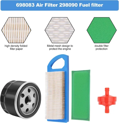 Miniatura 3 de 697153 795115 Filtro de aire 298090 298090S Filtro de combustible 492932S Filtro de aceite Cortacésped Kit de afinación para 794422 698083 797008