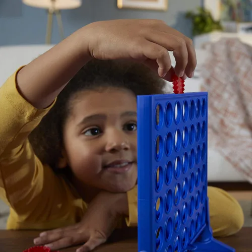 Miniatura 5 de Connect 4 Hasbro Gaming Classic Grid, juego 4 en fila, juegos de mesa de estrategia para niños, 2 jugadores para familia y niños, regalos de Pascua