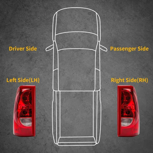 Miniatura 8 de Conjunto de luces traseras compatibles con Chevy Silverado 1500 2500 3500 de 2003 2004 2005 2006, lámparas de freno traseras de repuesto