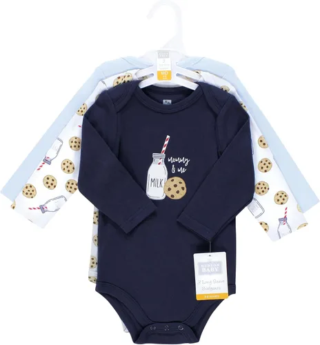 Miniatura 52 de Hudson Baby Body unisex de algodón de manga larga para bebé, leopardo rosa rojo