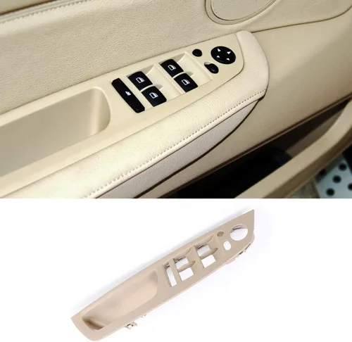 Miniatura 12 de TTCR-II Compatible con 2007-2013 BMW X5 cubierta para manija de puerta X6 2008-2014, 3 piezas de cubierta interior de manija de puerta beige para X5