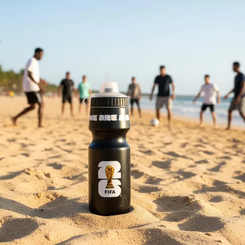Miniatura 3 de Edición oficial de la Copa Mundial de la FIFA 2026, botella de agua recargable de 24 onzas, sin BPA, reutilizable, apta para lavavajillas con tapa