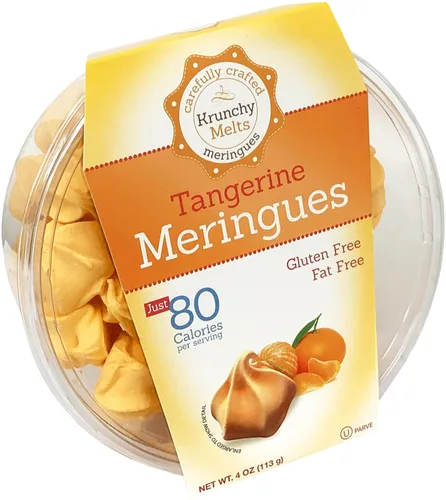 Miniatura 17 de Krunchy Melts Galletas originales de merengue Sabor vainilla de Halloween Solo 90 calorías por porción Sin grasa, sin gluten, sin lácteos
