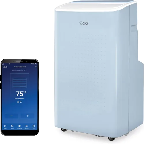 Miniatura 11 de COMMERCIAL COOL Aire acondicionado portátil, deshumidificador y ventilador, aire acondicionado portátil de 9,000 BTU cubre hasta 400 pies cuadrados
