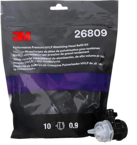 Miniatura 18 de 3M Performance Gravity HVLP Kit variado de cabezales atomizadores, 26730, tamaños 1.2, 1.3, 1.4, 1.6, 1.8, 2.0, para usar pistola pulverizadora