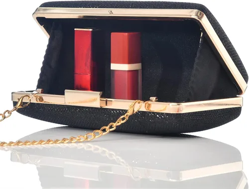 Miniatura 5 de Bolso de mano de noche con purpurina brillante para boda, fiesta de graduación, elegante bolso cruzado de hombro