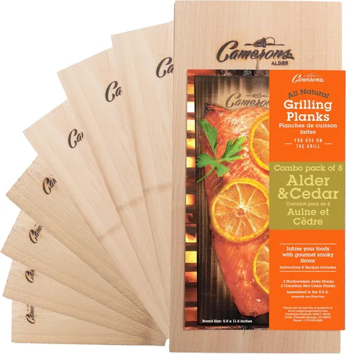 Miniatura 10 de Tablones para asar – Paquete de 2 tablas de cedro – Cedro occidental premium de 5.5 x 11.5 pulgadas para salmón a la barbacoa, mariscos, filetes