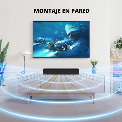 Miniatura 3 de MZEIBO Barra de sonido, barra de sonido de 50 W para Smart TV Bluetooth 5.3 altavoz de 17 pulgadas con ARC/óptica/AUX conexión envolvente para cine