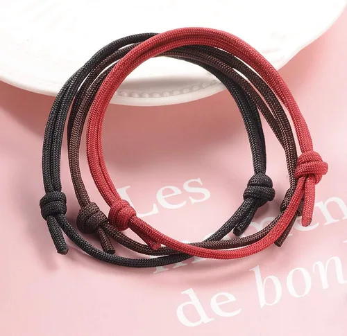 Miniatura 2 de Jeka 6 pulseras ajustables de cuerda trenzada náutica hecha a mano para hombre