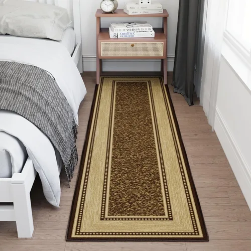 Miniatura 11 de Ottomanson Alfombra de pasillo de 1 pies 10 pulgadas x 6 pies, alfombra de cocina con parte trasera de goma antideslizante para área del fregadero