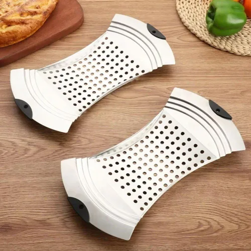 Miniatura 4 de Spaetzle Maker de acero inoxidable con mango de agarre, colador de pasta, cuchara espumadora, colador de pasta, herramienta tradicional de bola