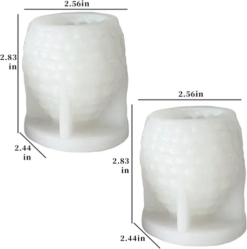 Miniatura 3 de 2 moldes de vela de cono de pino 3D – molde de vela de resina de silicona y jabón para resina epoxi, concreto, adorno de regalo de bricolaje y 2