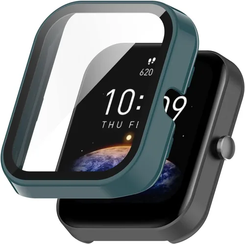 Miniatura 3 de Funda protectora de pantalla compatible con Amazfit Bip 3/Bip 3 Pro, cobertura completa, a prueba de golpes, delgada, con protector de pantalla