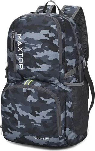 Miniatura 8 de MAXTOP Mochila plegable ligera de 40/50L para senderismo, viajes, camping, resistente al agua, plegable, para viajes al aire libre