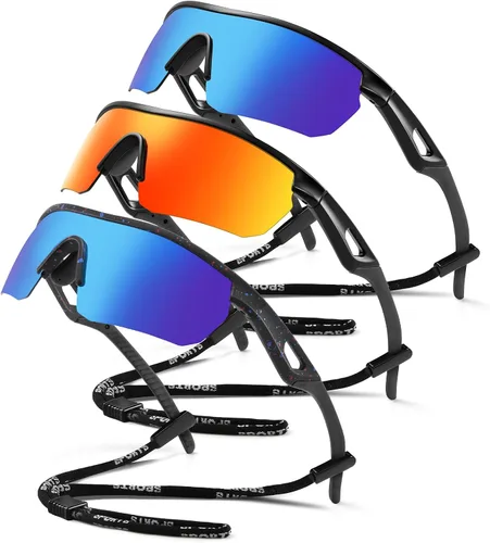 Miniatura 20 de Kids Sunglasses Youth Baseball Sunglasses for Boys Girls 3-12 Polarized Softball Sports Goggles UV Protection