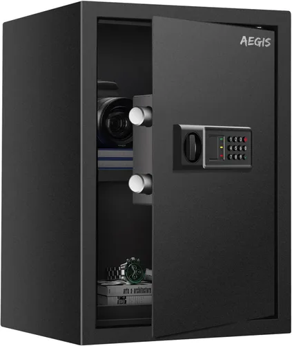 Miniatura 9 de Caja fuerte electrónica AEGIS de 0,8 pies cúbicos - Caja fuerte de seguridad con teclado digital para el hogar/oficina, caja de efectivo de acero