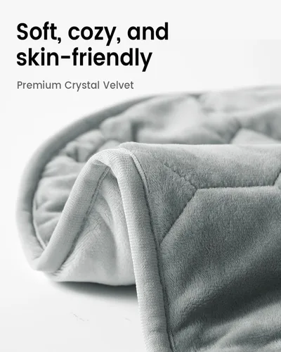 Miniatura 5 de immtree Almohadilla térmica con peso para un alivio más profundo del dolor, 7 libras de tamaño XXXL (29 x 24) con tecnología de calor rápido, mantas