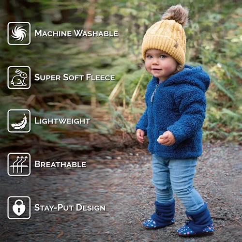 Miniatura 3 de JAN & JUL Botines cómodos para bebés y niños pequeños que se mantienen en su lugar