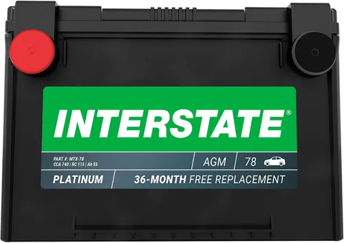 Miniatura 7 de Interstate Batteries Batería automotriz de 12 V, 50 Ah (tamaño del grupo H4) 570CCA SLI AGM, batería de repuesto para automóviles, SUV, sedanes