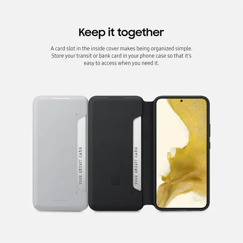 Miniatura 7 de Samsung Funda protectora para teléfono Galaxy S22+ LED, control de grifo, bolsillo para tarjetas, personalizable, a prueba de golpes, versión