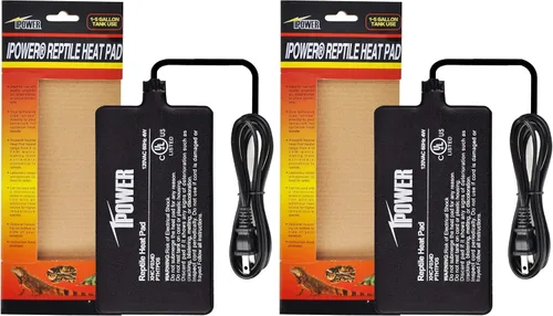 Miniatura 16 de iPower Almohadilla de calor para reptiles de 6 x 8 pulgadas, 8 W, calentador de terrario para animales pequeños