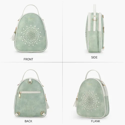Miniatura 5 de T1953 Mochila para mujer, de piel sintética, para regalo para niñas y mujeres