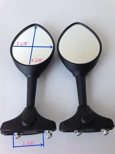 Miniatura 4 de SMT-Espejo negro compatible con Katana Gsxr 600 750 1000 Tl 1000 Hayabusa 1300 Gsx Sv650 [B00RUEH8LI]