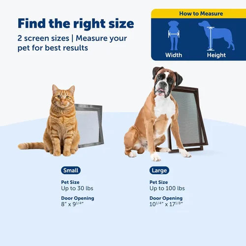 Miniatura 6 de PetSafe Puerta de malla para mascotas - Resistente, a prueba de desgarros y perforaciones para perros y gatos - Compatible con puerta contra