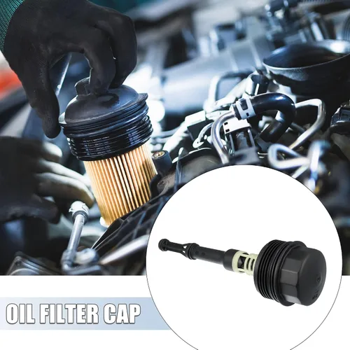 Miniatura 6 de Tapa de carcasa de filtro de aceite A6511800138 Reemplazo para Mercedes Benz OM651 Vito Sprinter W166 W204 W212 C207 R172 6511800138 651 180 01 38