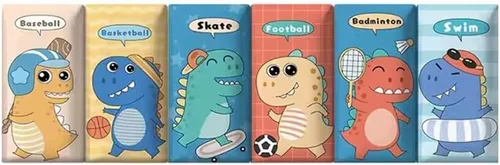 Miniatura 25 de Paneles de pared 3D autoadhesivos para cabecero de 70.86 pulgadas, diseño de dibujos animados suave anticolisión, acolchado decorativo de pared