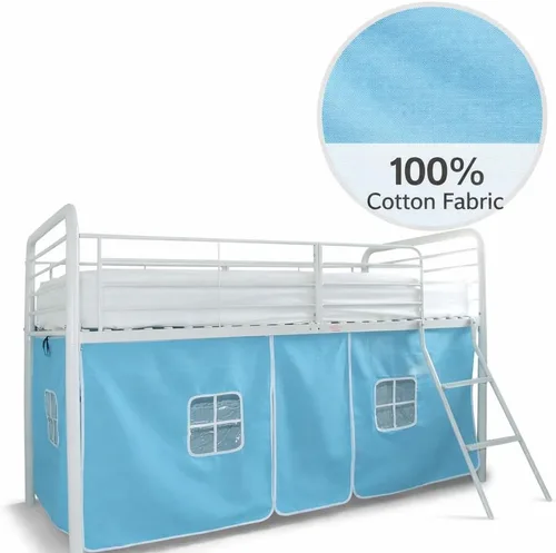 Miniatura 4 de HLS Tienda de campaña azul bebé para litera de cabaña Midsleeper