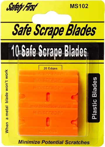 Miniatura 3 de 10 cuchillas de afeitar de plástico de doble filo y raspador EZ X Razor Pat. Pendiente