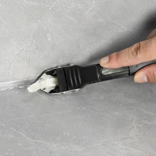 Miniatura 6 de Kit de herramientas de calafateo de silicona, herramienta de eliminación de calafateo 3 en 1 y raspador sellador con 5 almohadillas alisadoras
