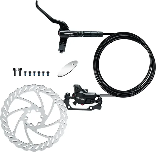 Miniatura 14 de Kit de Freno de Disco para Bicicleta, Caliper de Aluminio Delantero y Trasero, Palanca de Freno de Bicicleta de Aleación de Aluminio Completa, Rotor