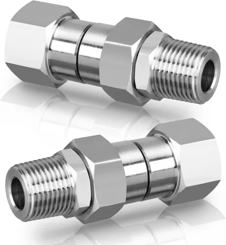 Miniatura 5 de M MINGLE Conector giratorio para lavadora a presión, rosca macho NPT de 3/8 pulgadas, acero inoxidable, 4500 PSI