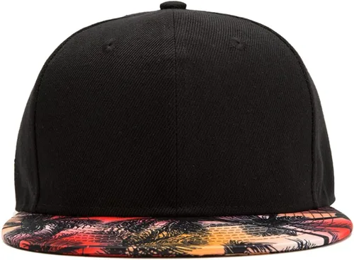 Miniatura 4 de Quanhaigou - Gorra con visera para hombre y mujer, estilo Hip Hop, con visera plana colorida, gorra de béisbol ajustable para adolescentes Coco Rojo