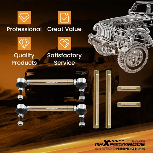Miniatura 7 de maXpeedingrods Barras de Esfuerzo Laterales Ajustables Delanteras para BMW Serie 3 E36 E46 M3 E90 E91 E92 E93, Kit de Suspensión de Barras