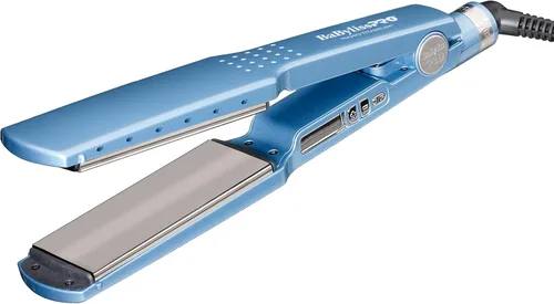 BaBylissPRO Alisador iónico de titanio nano, plancha plana de 1-3/4 pulgadas, generador iónico que bloquea la humedad y ayuda a reducir el