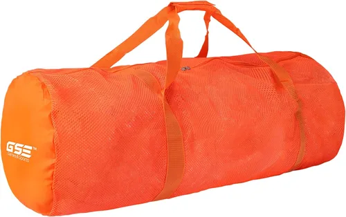 Miniatura 16 de Bolsa de lona deportiva de malla grande de alta resistencia, color gris, bolsa seca, equipo de buceo, bolsa de buceo con cremallera. Ideal