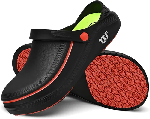 Miniatura 10 de Armadillo Chef Shoes for Men - Slip Resistant, Lightweight & Waterproof Garden Clogs for Women, Ideal Work Shoes for Kitchens