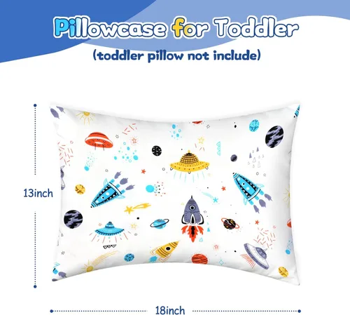 Miniatura 6 de UOMNY Fundas de almohada para niños pequeños, paquete de 2 unidades para almohadas de 13 x 18 o 12 x 16 pulgadas para espacio de cama de niños Nave