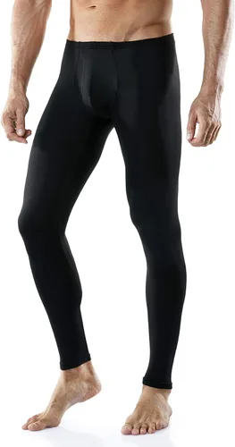 Miniatura 5 de TSLA Pantalones de ropa interior térmica para hombre, leggings largos con forro polar cálido, capa base de invierno