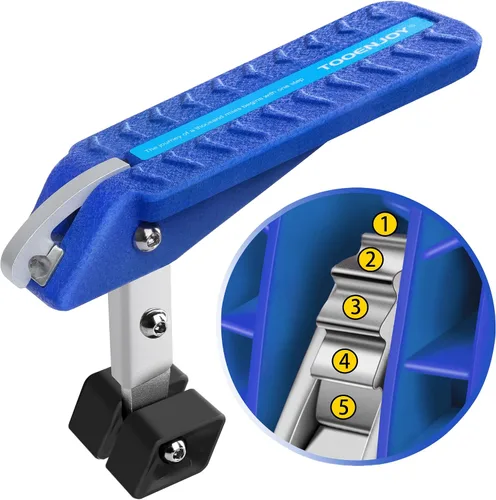 Miniatura 9 de TOOENJOY Gancho universal de 5 ángulos para puerta de coche, pedal plegable, fácil acceso, techo de automóvil, acero y goma con capacidad para hasta