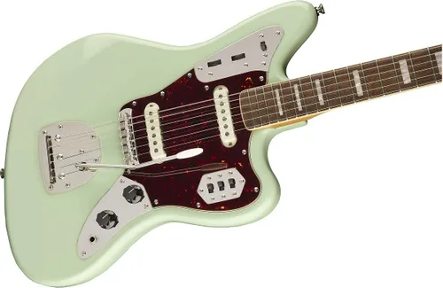 Miniatura 8 de Squier Classic Vibe - Guitarra eléctrica Jaguar de los años 70, con 2 años de garantía, 3 colores Sunburst, diapasón de laurel