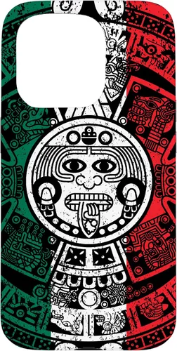 Miniatura 13 de Funda de la bandera de México con calendario azteca maya para iPhone 11