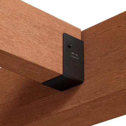 Miniatura 9 de Simpson Strong-Tie APLH24R Outdoor Accents ZMAX, colgador de vigas de luz negra para 2x4 áspero (paquete de 12)