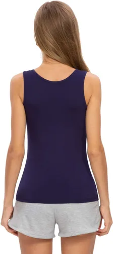 Miniatura 4 de Rosyline Camisetas sin mangas básicas sin mangas para mujer, 4 piezas, camisetas sin mangas