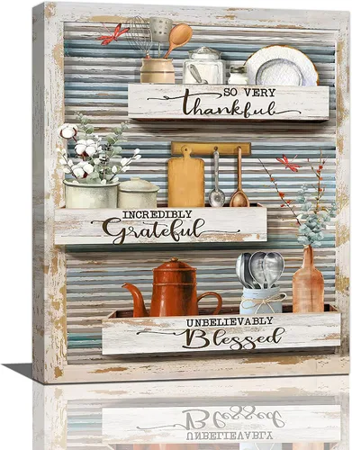 Miniatura 47 de Arte de pared de colibrí cristiano con texto en inglés "God says you ers", impresiones en lienzo, pintura rústica de pájaros de campo, obras de arte