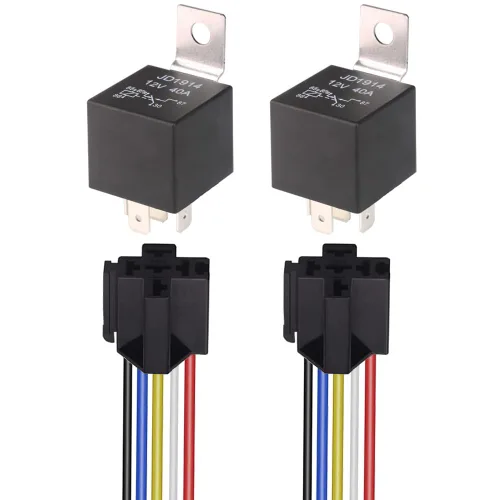 Miniatura 9 de Gebildet Caja de fusibles y relés de 12 V con 5 pines JD1914 40A relé y 1 relé de 4 pines 6 fusibles ATC/ATO, caja de relé de fusibles impermeable